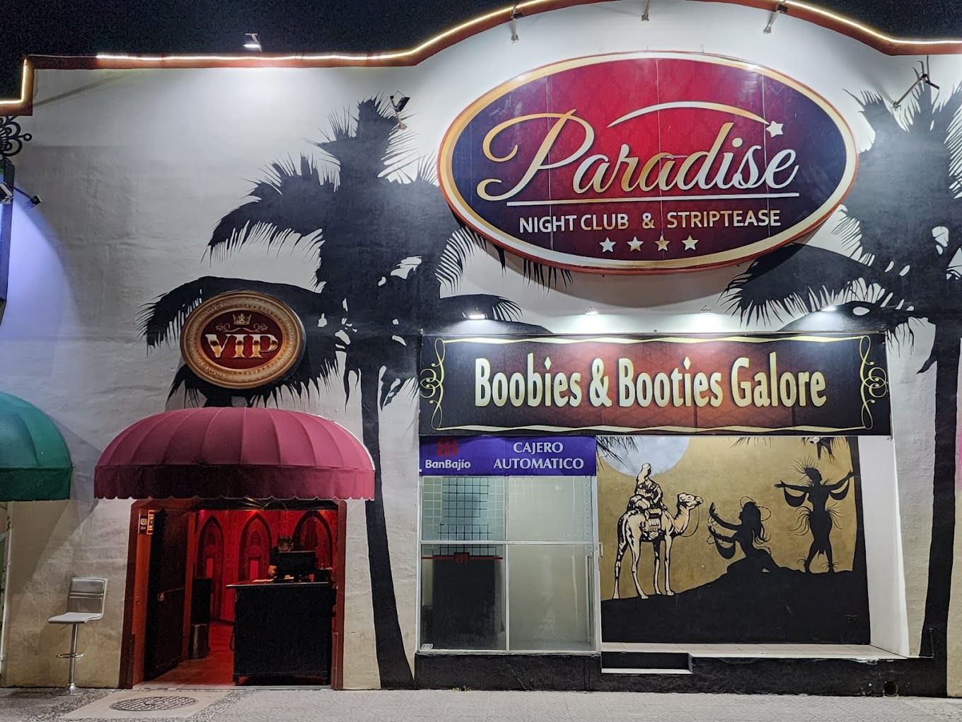 Entrada a Paradise Mens Club en Puerto Vallarta el mejor strip clubs loading=